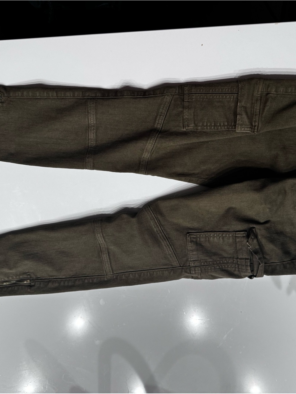 Altar'D State Jogger Style Pants Size 26 Olive Green Cargo Ankle Jeans
